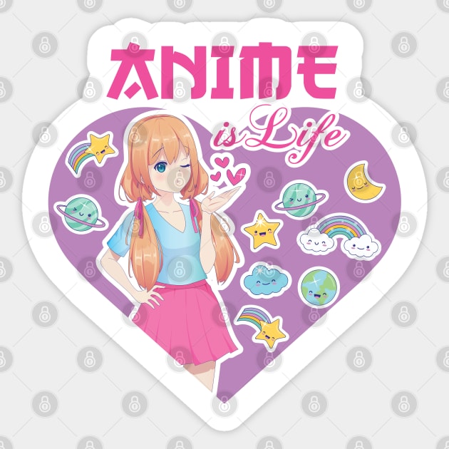 Anime is Life Sticker by Fun Personalitee